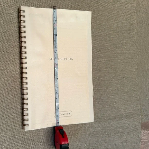 Vintage Coach Ivory Spiral Address Book Refill 5x8 - Picture 8 of 9